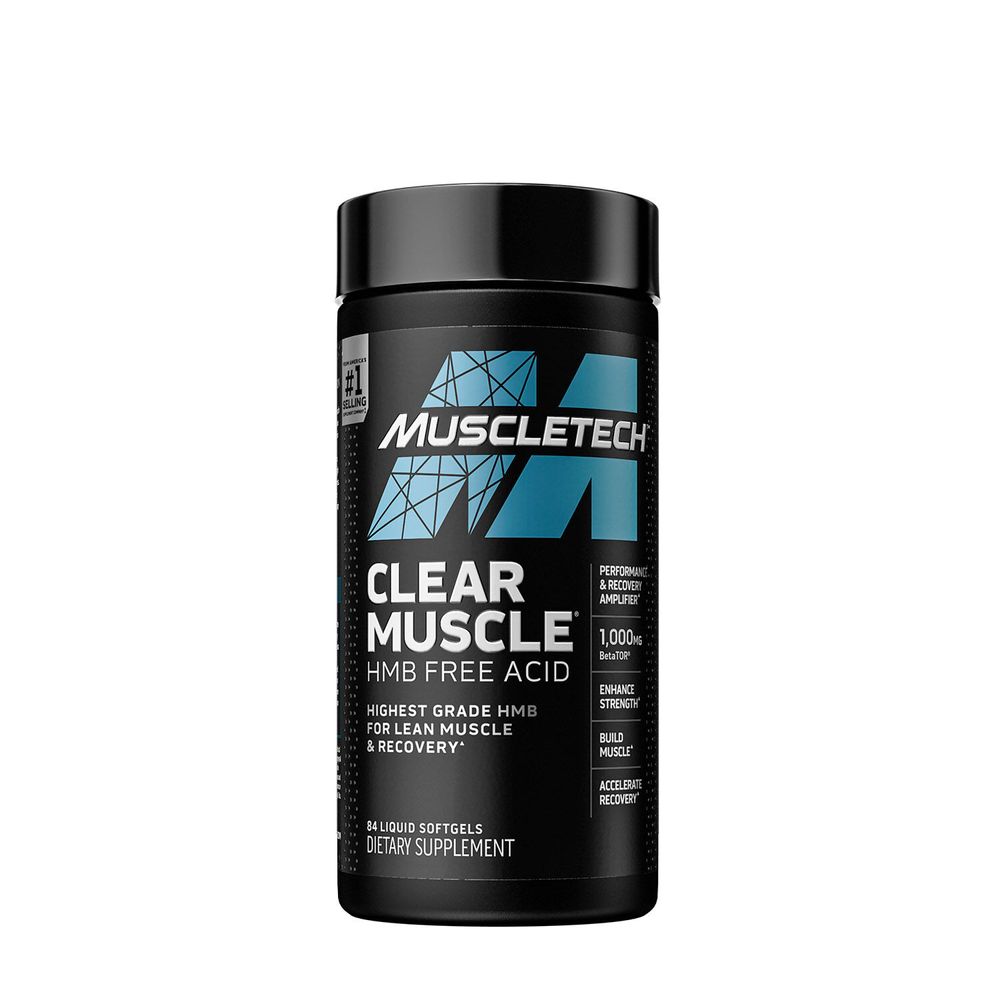 GNC MuscleTech Clear Muscle Hmb Free Acid - Lean Muscle & Recovery - 84  Softgels