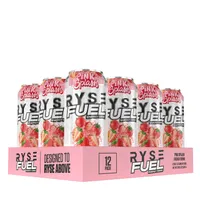 RYSE Ryse Fuel Energy Drink Vegan - Pink Splash Vegan - 16Oz. (12 Cans)