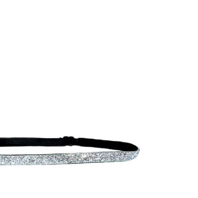 Mavi Bandz Sparkler Adjustable Thin Headband - Silver Sparkle - 1 Item - 1 Item