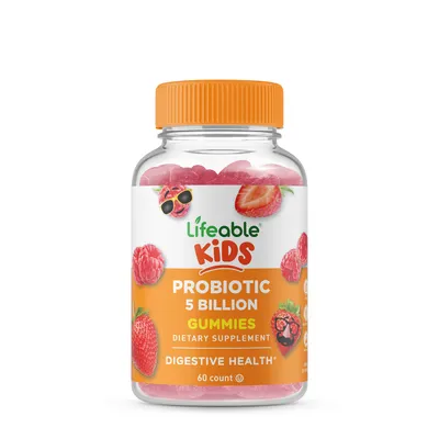 Lifeable Probiotic 5 Billion Vegan - 60 Gummies (60 Servings)