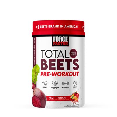 Force Factor Total Beets Pre Workout - Fruit Punch - 30 Servings
