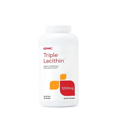GNC Triple Lecithin 1200Mg Healthy - 180 Softgels (180 Servings)