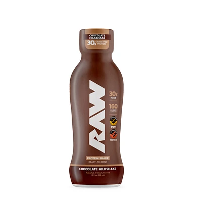 Raw Nutrition Protein Shake Rtd - Chocolate Milkshake 12 Fl Oz. (12 Bottles)