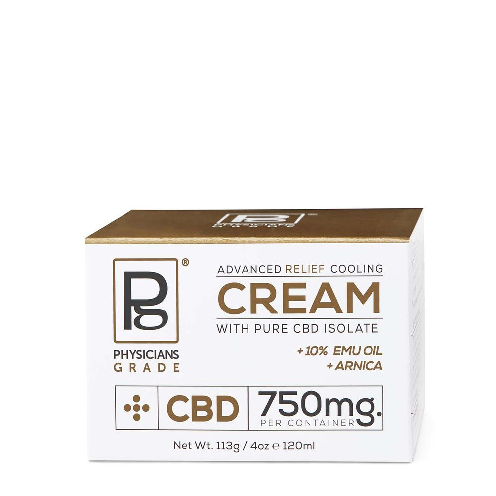 Physicians Grade Advanced Relief Cooling Cream with Pure Cbd Isolate - 4 Oz