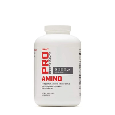 GNC Pro Performance Full Spectrum Anabolic Amino 3000Mg - 240 Softgels (80 Servings)