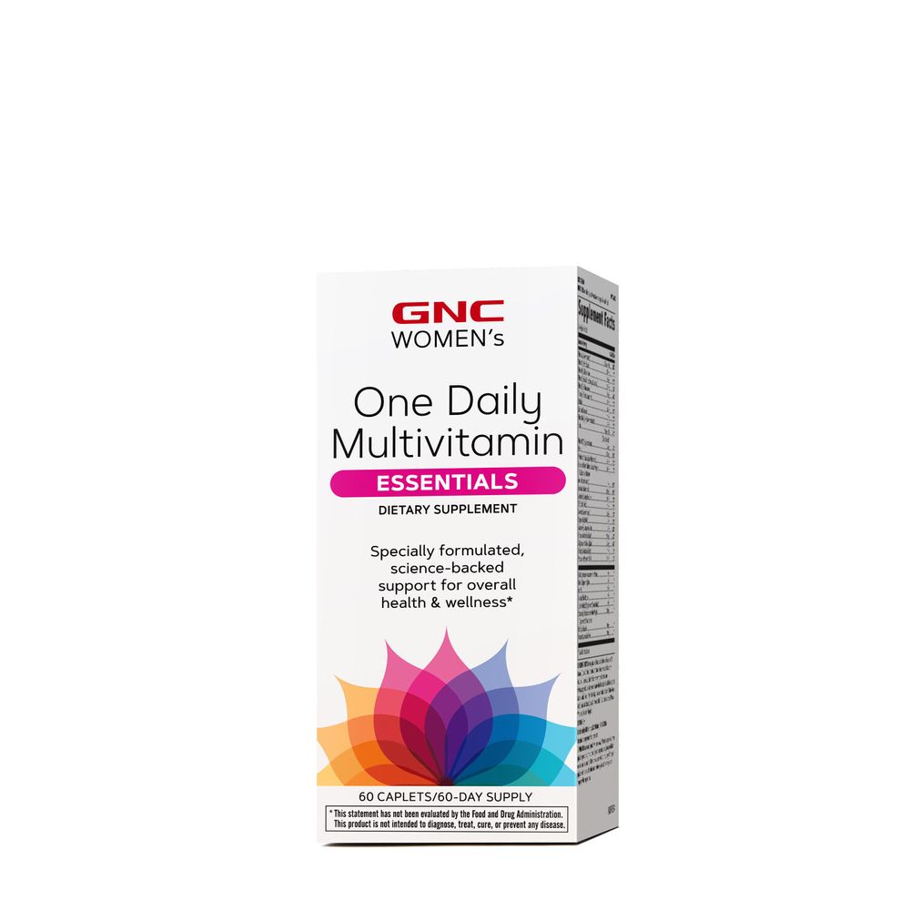GNC Women's One Daily Multivitamin Essentials Healthy - 60 Caplets (60 Servings)