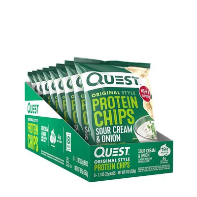 Quest Original Style Protein Chips - Sour Cream and Onion - 8 Bags