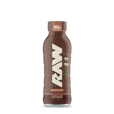 Raw Nutrition Protein Shake Rtd - Chocolate Milkshake - 12 Fl Oz. (12 Bottles)