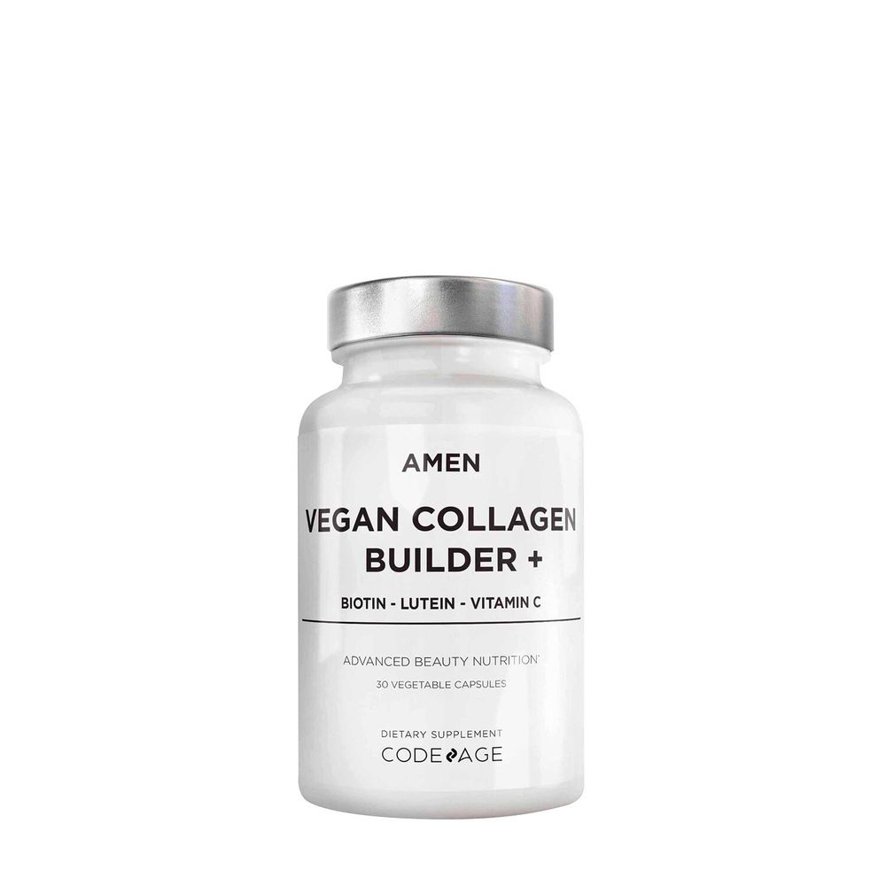 Codeage Amen Vegan Collagen Builder + Biotin and Vitamin C Healthy - 30 Tablets (30 Servings)