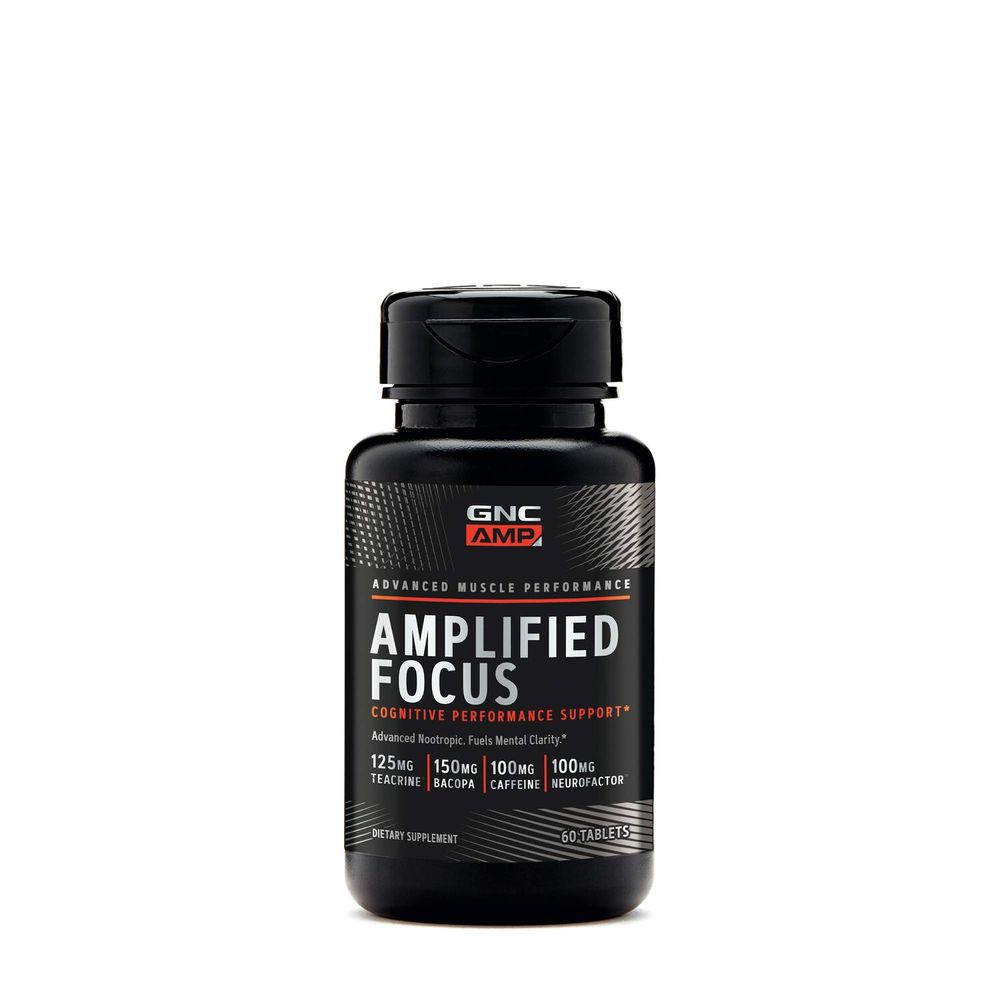 GNC AMP Amplified Focus Supplement - 60 Tablets (30 Servings)