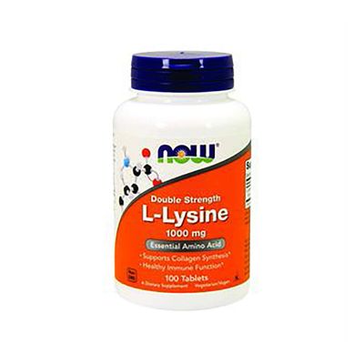NOW LHealthy -Lysine 1000 Mg Healthy - 100 Tablets (100 Servings)
