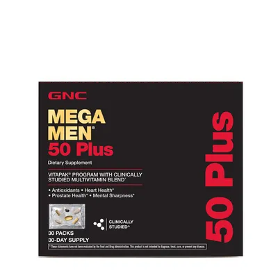 GNC Mega Men 50 Plus Vitapak Program (30 Servings) Healthy - 30 Pack