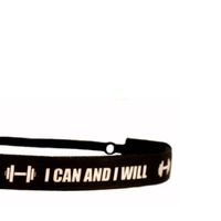 Mavi Bandz Active Adjustable Sport Headband - I Can I Will - 1