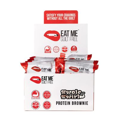 Eat Me Guilt Free Protein Brownie - Swole Swirl - 12 Pack