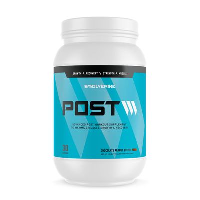 Swolverine Post-Workout Supplement - Chocolate Peanut Butter (30 Servings) - 2.5 lbs.