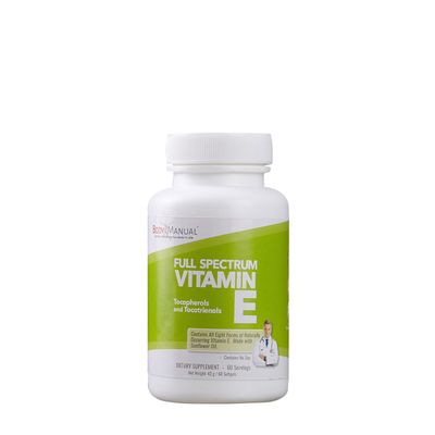 Body Manual Full Spectrum Vitamin E - 60 Softgels (60 Servings)