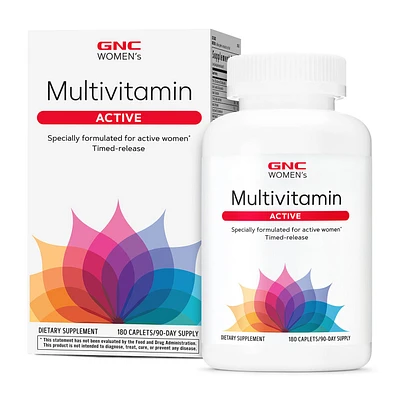 GNC Women's Active Multivitamin Healthy - 180 Caplets (90 Servings)