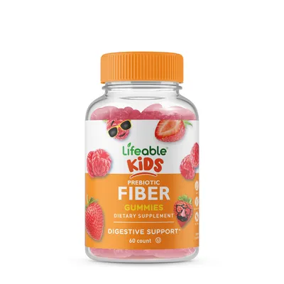 Lifeable Kids Prebiotic Fiber Vegan - 60 Gummies (30 Servings)