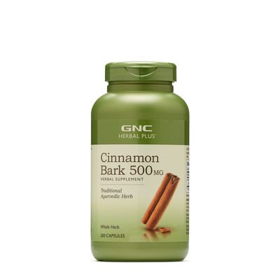 GNC Herbal Plus Cinnamon Bark 500 Mg - 200 Capsules