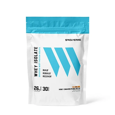 Swolverine Whey Protein Isolate - Honey Cinnamon Peanut Butter (30 Servings)