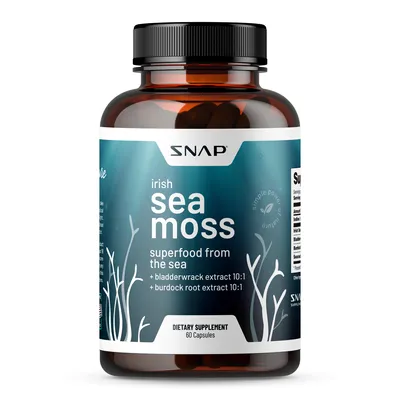 SNAP Supplements Irish Sea Moss - 60 Capsules (30 Servings)