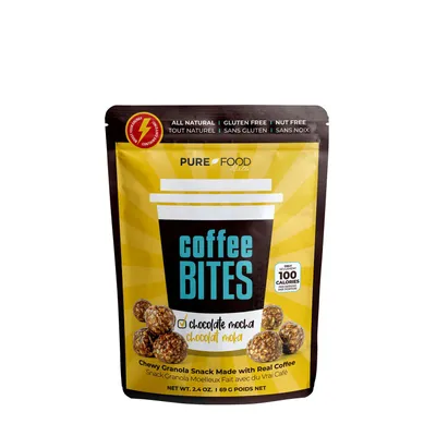 Pure Food Coffee Bites - Mocha - 3 Servings - Pack
