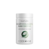 Codeage Hydrolyzed Multi Collagen Peptides Raw Greens with 21 Fruits & Veggies - 180 Capsules (30 Servings)