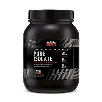 GNC AMP Pure Isolate Protein - Chocolate Lava Cake (28 Servings)