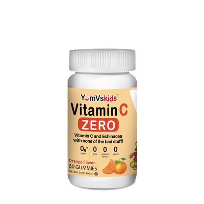 YumV's Vitamin C Zero Kids Gummies - Orange - 60 Gummies