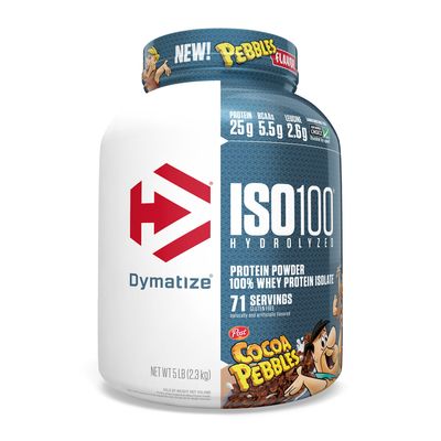 Dymatize Iso100 Hydrolyzed Protein Powder - Cocoa Pebbles (71 Servings) - 5 lbs.