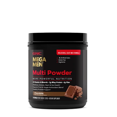 GNC Mega Men Multi Powder - Chocolate (30 Servings)