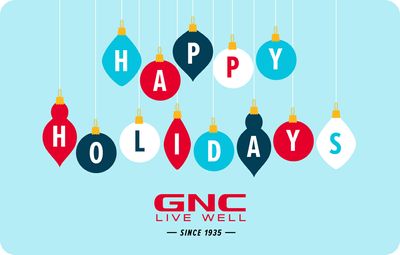 GNC E-Gift Card: Happy Holidays