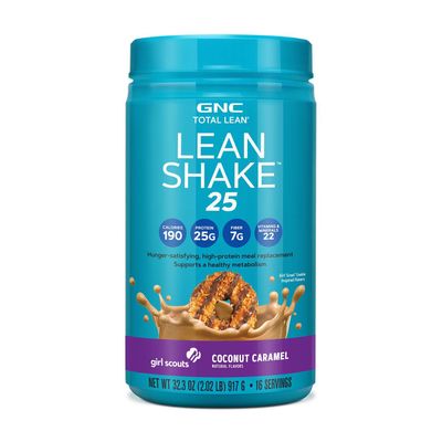 GNC Total Lean Lean Shake 25 - Girl Scout Coconut Caramel - 2.02 Lb.