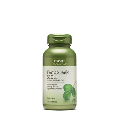 GNC Herbal Plus Fenugreek 610Mg Healthy - 100 Capsules (100 Servings)