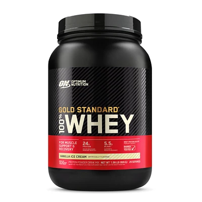 Optimum Nutrition Gold Standard 100% Whey Protein - Vanilla Ice Cream (29 Servings) 2 lbs.