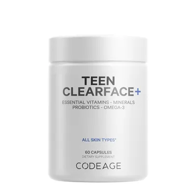 Codeage Teen Clearface Daily Multivitamin & Minerals Vegan - 60 Capsules (30 Servings)