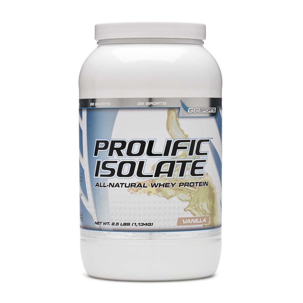 G6 Sports Prolific Isolate - Vanilla (40 Servings) - 3 lbs.