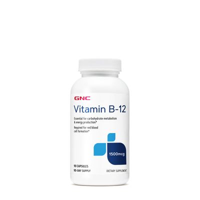 GNC Vitamin B-12 1500 Mcg - 90 Capsules (90 Servings)