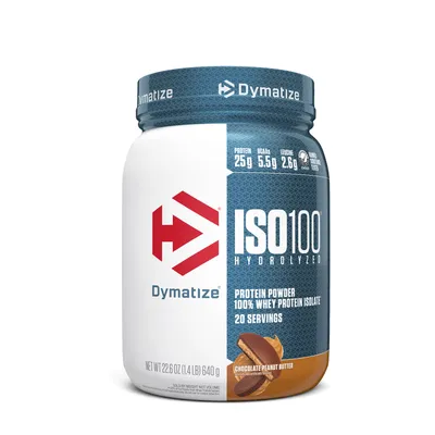 Dymatize Iso100 Hydrolyzed - Chocolate Peanut Butter (20 Servings) - 1.4 lbs.