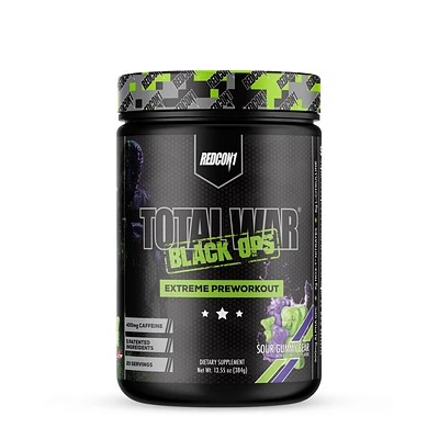 REDCON1 Total War X Black Ops Preworkout - Sour Gummy Bear (40 Servings)