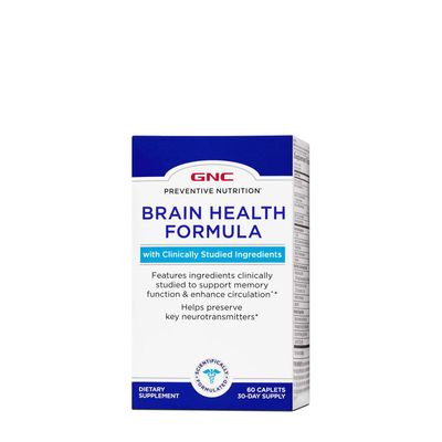 GNC Preventive Nutrition Brain Health Formula - 60 Caplets