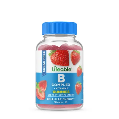 Lifeable Sugar Free B Complex with Vitamin C Vitamin C - 60 Gummies (60 Servings)