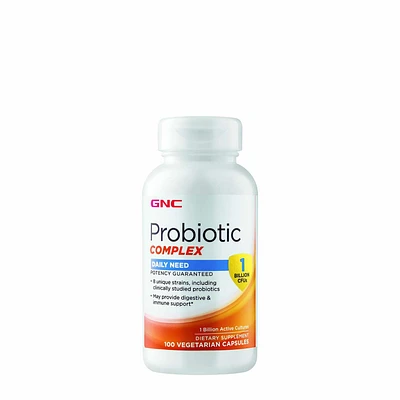 GNC Probiotic Complex Daily Need - 1 Billion Cfus 100 Capsules (100 Servings)