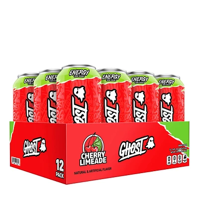GHOST Energy Drink - Cherry Limeade 16Oz. (12 Cans) Zero Sugar