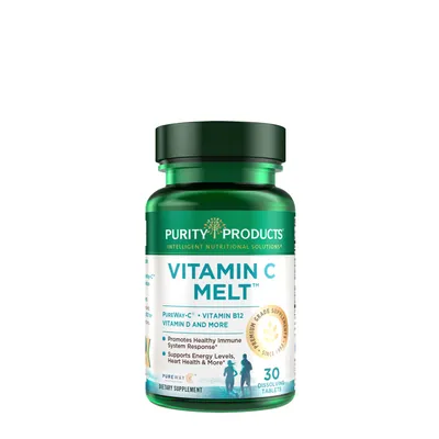 Purity Products Vitamin C Melt Water Pure Healthy - 30 Tablets (30 Servings)