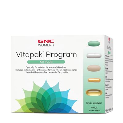 GNC Women's Vitapak Program 50 Plus - 30 Vitapaks (30 Servings) - 30 Packs