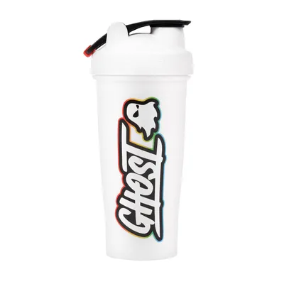 GHOST Logo Shaker Bottle - White - 28Oz