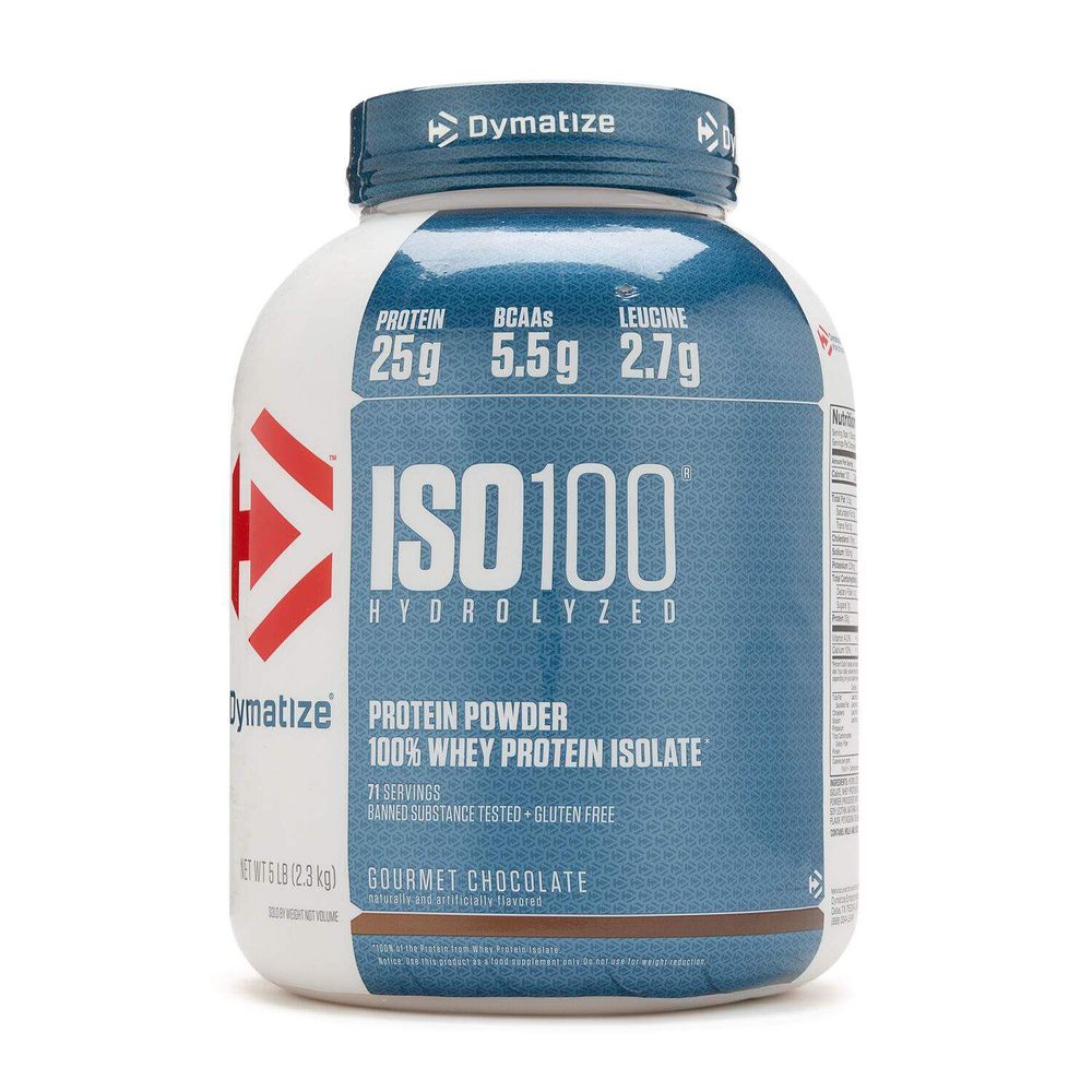 Dymatize Iso 100 Whey Protein Isolate - Gourmet Chocolate (71 Servings) - 5 lbs.