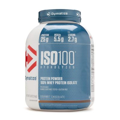 Dymatize Iso 100 Whey Protein Isolate - Gourmet Chocolate - 5 Lb.
