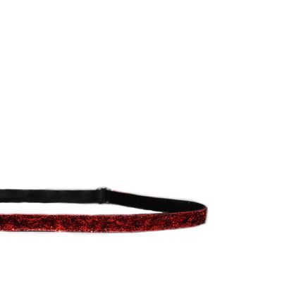 Mavi Bandz Sparkler Adjustable Thin Headband - Red Sparkle - 1 Item